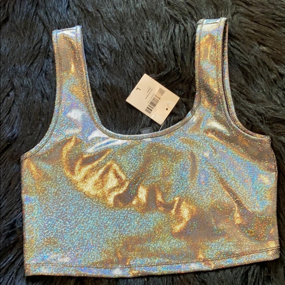 Metallic crop top